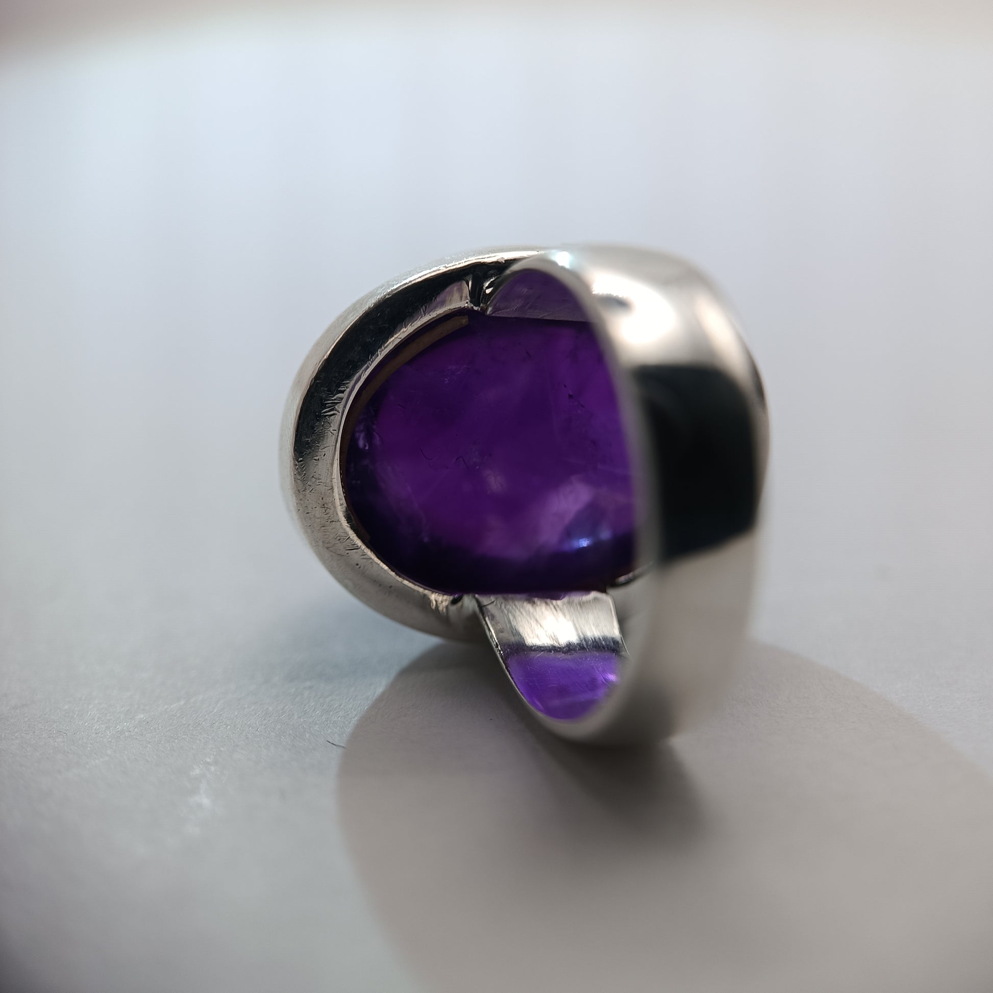 ANELLO DONNA BOCCADAMO IN ARGENTO CON CRISTALLO OVALE VIOLA AN480V - Foto 12